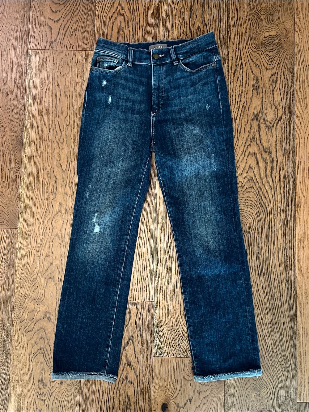 DL1961 Mara Ankle High Rise Instasculpt Straight Leg Denim size 27